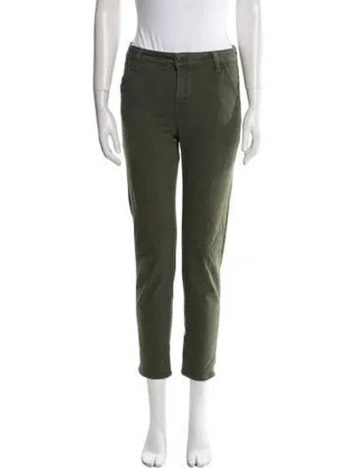Pre-owned Veronica Beard Skinny Leg Pants In Green