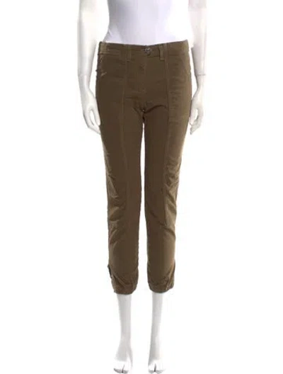 Pre-owned Veronica Beard Skinny Leg Pants In Green