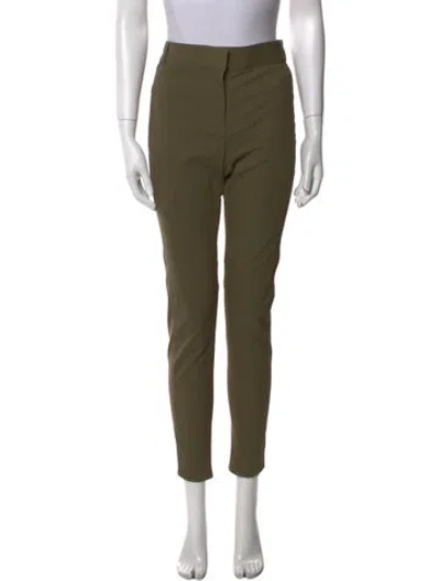 Pre-owned Veronica Beard Skinny Leg Pants In Green