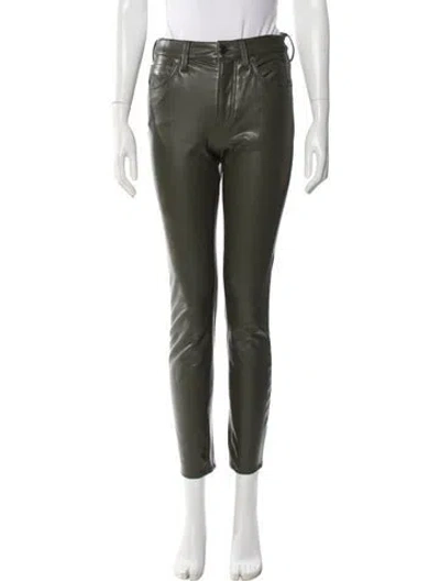 Pre-owned Veronica Beard Skinny Leg Pants In Green