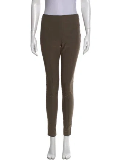 Pre-owned Veronica Beard Skinny Leg Pants In Green