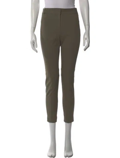 Pre-owned Veronica Beard Skinny Leg Pants In Green
