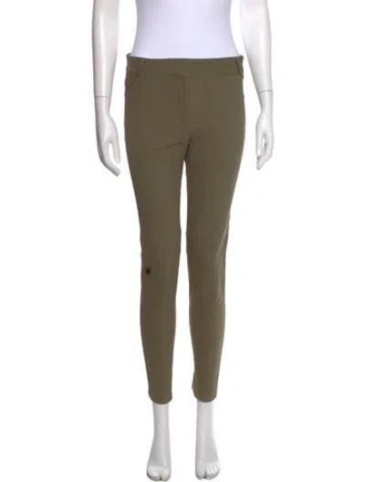 Pre-owned Veronica Beard Skinny Leg Pants In Green