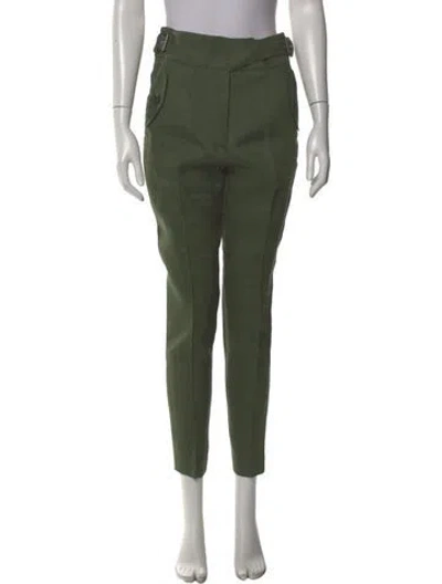 Pre-owned Veronica Beard Skinny Leg Pants In Green