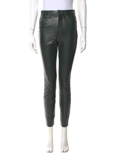 Pre-owned Veronica Beard Skinny Leg Pants In Green