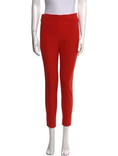 Pre-owned Veronica Beard Skinny Leg Pants In Red