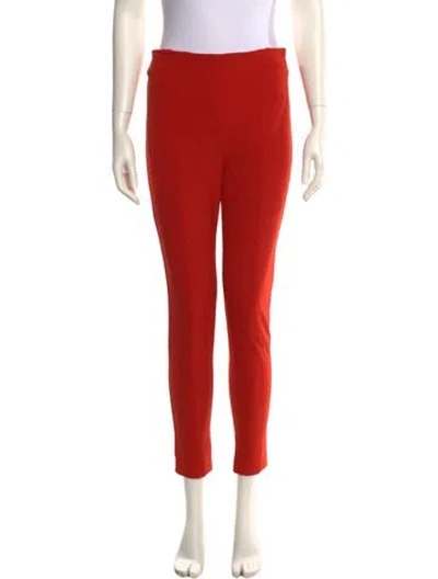 Pre-owned Veronica Beard Skinny Leg Pants In Red