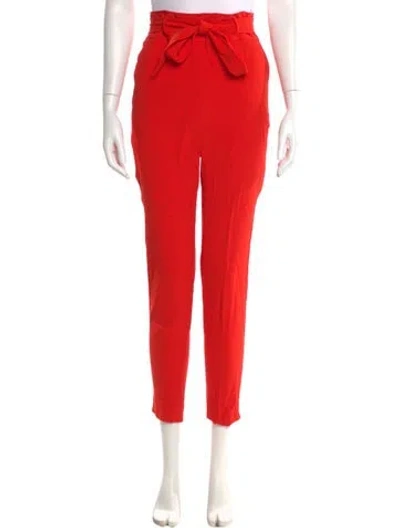 Pre-owned Veronica Beard Skinny Leg Pants In Red