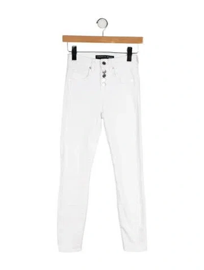 Pre-owned Veronica Beard Skinny Leg Pants In White