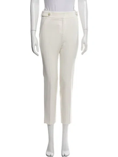 Pre-owned Veronica Beard Skinny Leg Pants In White