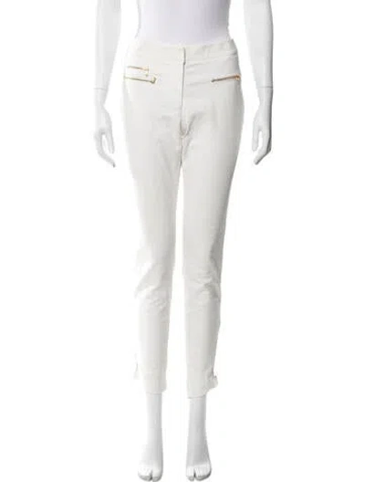 Pre-owned Veronica Beard Skinny Leg Pants In White