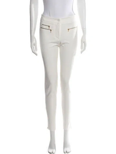 Pre-owned Veronica Beard Skinny Leg Pants In White