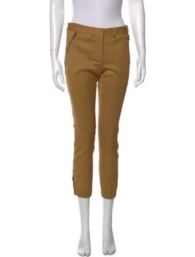 Pre-owned Veronica Beard Skinny Leg Pants In Yellow