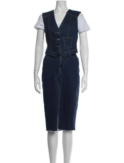 Pre-owned Veronica Beard Skirt Set In Blue