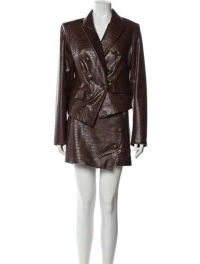 Pre-owned Veronica Beard Skirt Suit W/ Tags In Brown