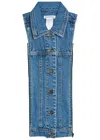 Veronica Beard Slate Dickey Denim Jacket Insert In Blue
