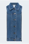Veronica Beard Slate Dickey Jacket Insert In Denim Blue