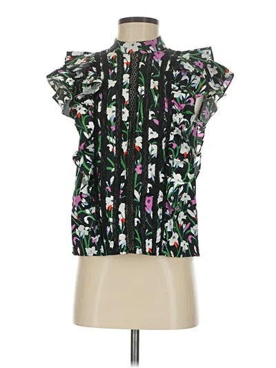 Pre-owned Veronica Beard Sleeveless Blouse In Black
