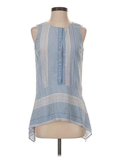 Pre-owned Veronica Beard Sleeveless Blouse In Blue