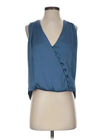 Pre-owned Veronica Beard Sleeveless Blouse In Blue