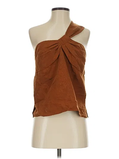 Pre-owned Veronica Beard Sleeveless Blouse In Brown