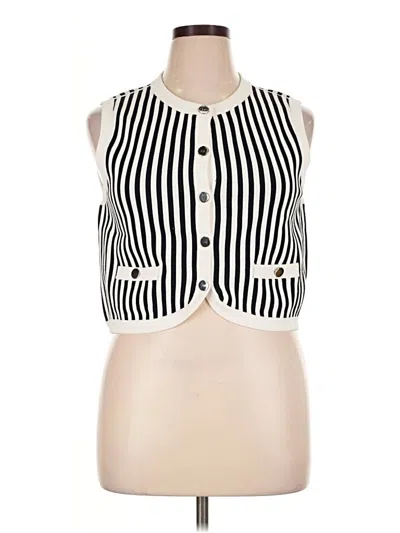 Pre-owned Veronica Beard Sleeveless Blouse In Ivory