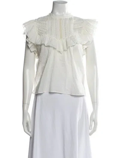 Pre-owned Veronica Beard Sleeveless Blouse In Neutral