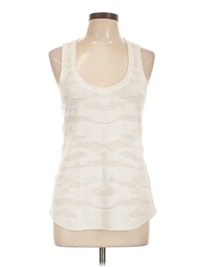 Pre-owned Veronica Beard Sleeveless Top Ivory Halter Neckline Tops In White