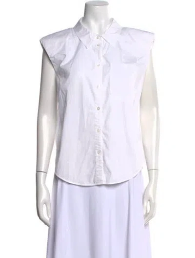 Pre-owned Veronica Beard Sleeveless Top In White