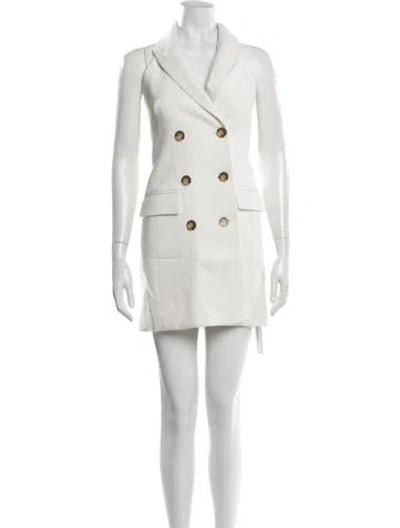 Pre-owned Veronica Beard Sleeveless Top In White