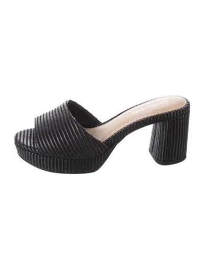 Pre-owned Veronica Beard Slides In Black