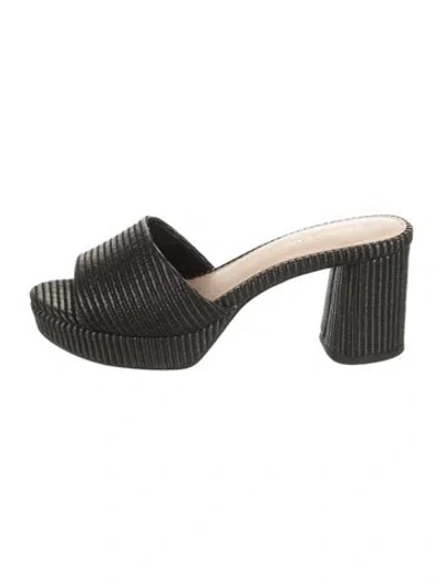 Pre-owned Veronica Beard Slides In Black