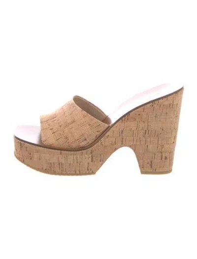 Pre-owned Veronica Beard Slides In Brown