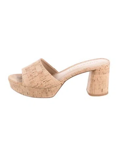 Pre-owned Veronica Beard Slides In Neutrals
