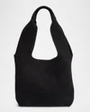 Veronica Beard Sling Suede Shoulder Bag In Black