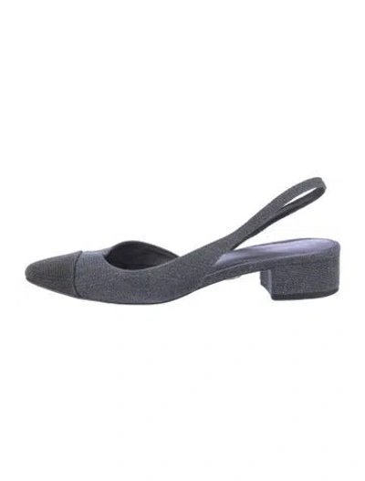 Pre-owned Veronica Beard Slingback Flats In Multi