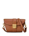 Veronica Beard Small Crest Lock Trap Bag In Hazelwood