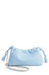 Veronica Beard Small Stash Leather Drawstring Clutch