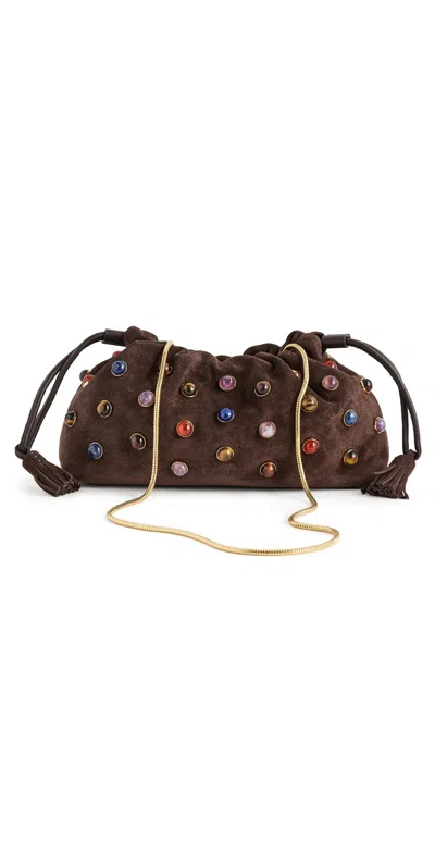 Veronica Beard Small Stone Stash Bag Espresso In Brown