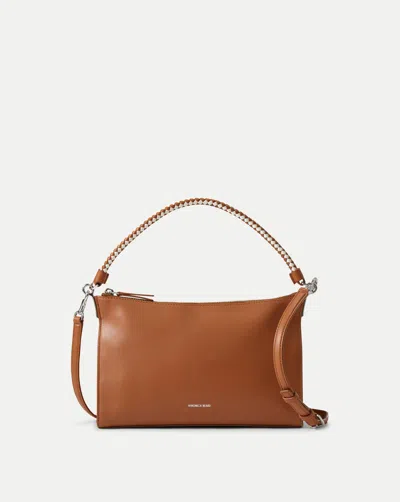 Veronica Beard Small Vida Shoulder Bag In Brown