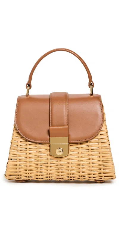 Veronica Beard Small Wicker Avenue Bag Hazelwood