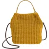 Veronica Beard Small Slouch Small Raffia Shoulder Bag In Yellow