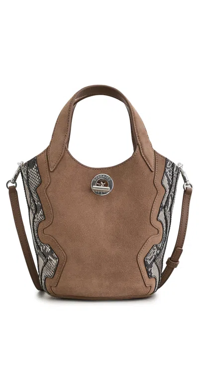 Veronica Beard Snake Embossed Anchor Bag Bark Multi