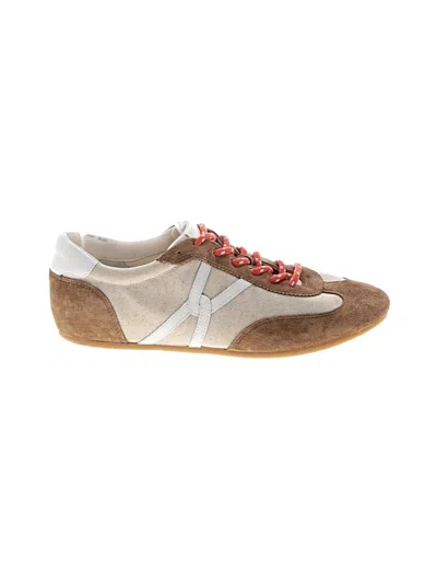 Pre-owned Veronica Beard Sneakers In Tan