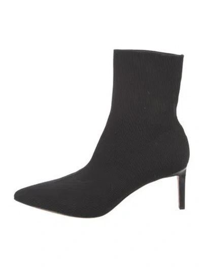 Pre-owned Veronica Beard Sock Boots In Black