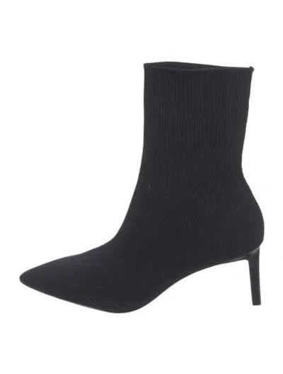 Pre-owned Veronica Beard Sock Boots In Black