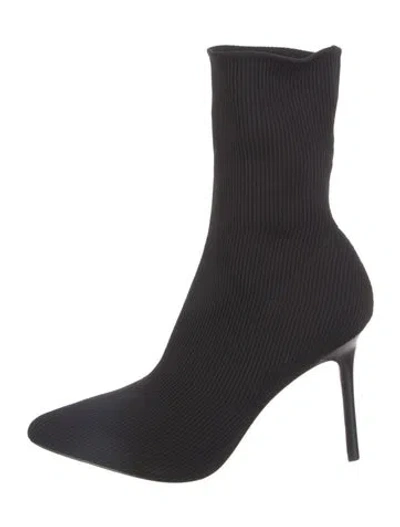 Pre-owned Veronica Beard Sock Boots In Black