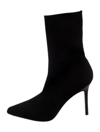Pre-owned Veronica Beard Sock Boots In Black