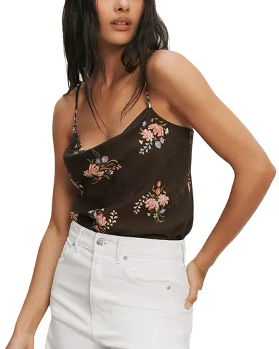 Veronica Beard Sola Floral Camisole In Brown