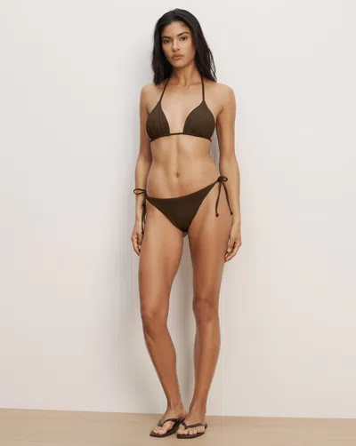 Veronica Beard Solara Bikini Bottom In Brown